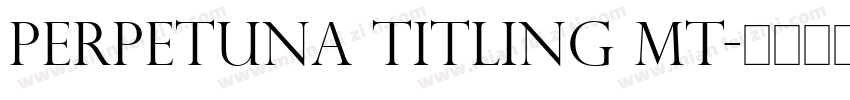perpetuna Titling MT字体转换